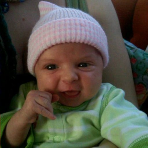 Little Harmony, first day she smiled!!!