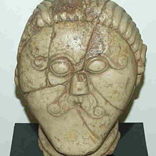 celtic stone head