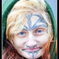 Very interesting tribal-face-tattoo