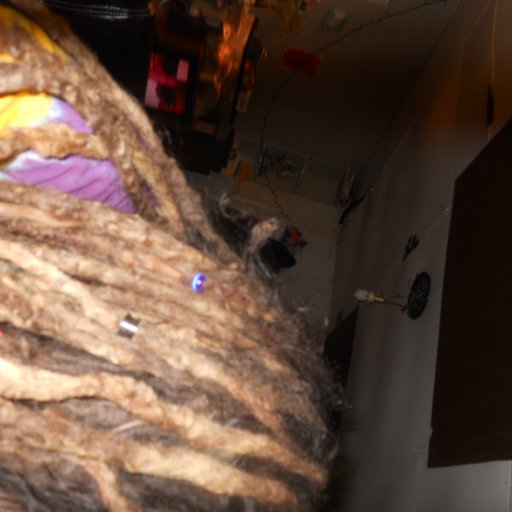 the middle of my dreads