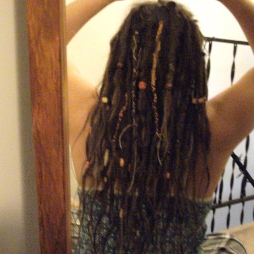 Decorated dreads 5 months 2 weeks old