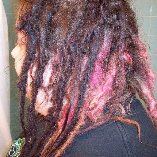 dreads right side down #2 at 5 months
