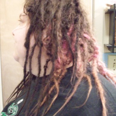 dreads left side down 5 months