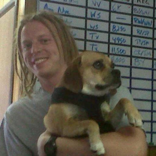 Me at work with my bosses Dog