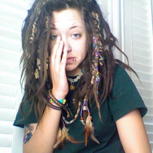 i had something in my eye wasnt ready for the picture but my dreads look awesomee :)