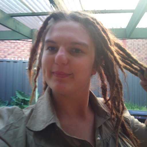 showing off my nice dreads at about 4 days