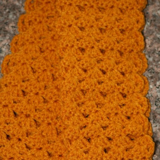 crochet gold infinity scarf