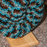 crochet multi colored beret