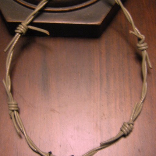 Barbed leather Sugar Skull Necklace