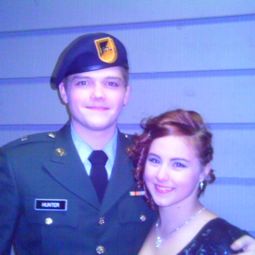 my sister and her boyfriend gabe before the JROTC ball