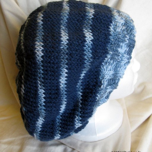 blues knit tam
