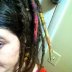 2ish months added a little roving wool to two dreads