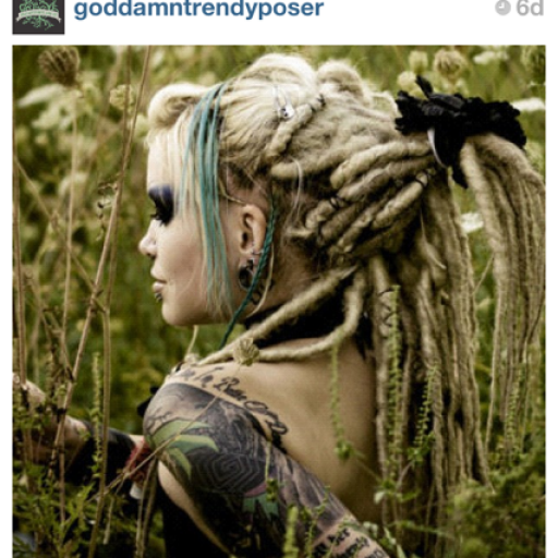 Not me but in love with these dreads.