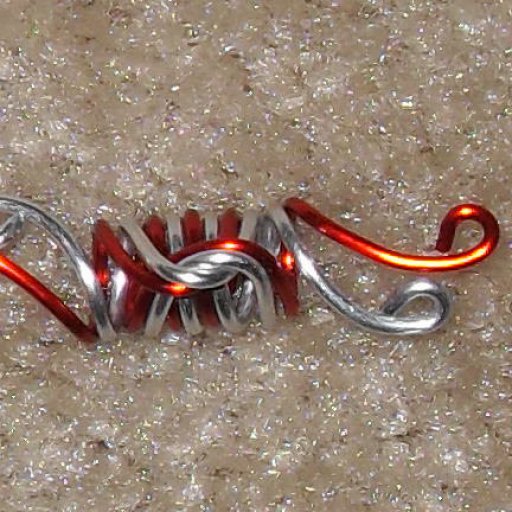 Red and Silver Loc Jewelry