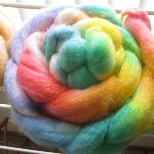 dyed wool rovings