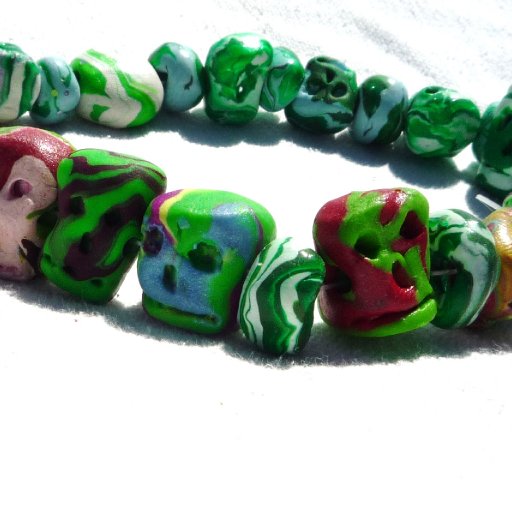 Handmade Polymer Clay Jewelry And Dreadlock Beads