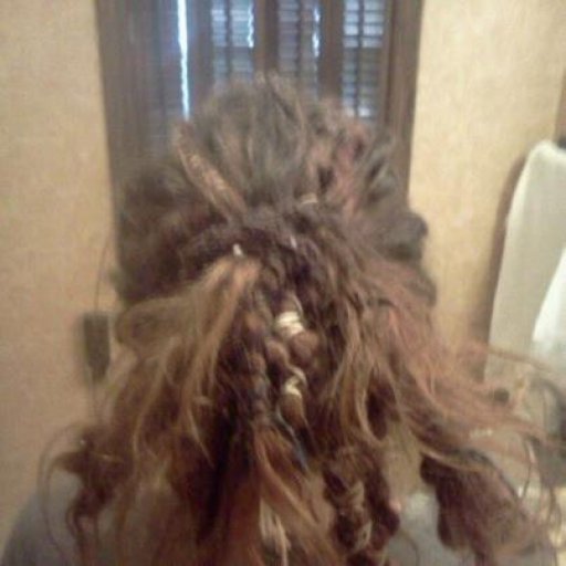 my crazy hair 6 mon.