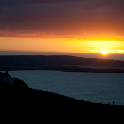 Sunset over Inis Maan