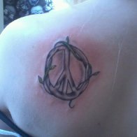 My first tattoo pic taken right after I got it so it looks swollen