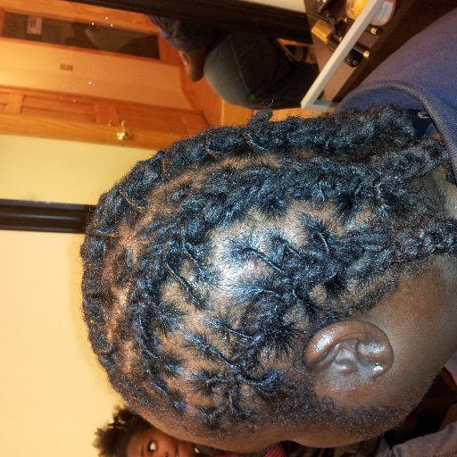 5 braids straight to the back