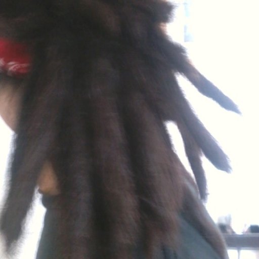 dreads tied back