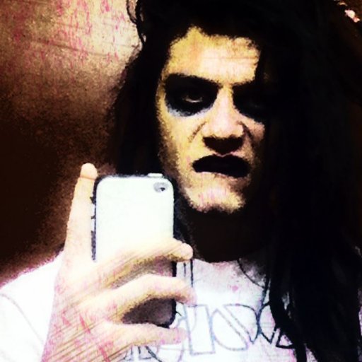 I was trying to be Marilyn Manson hhaha