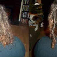 before and after dreads