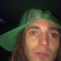 Blurry green hat