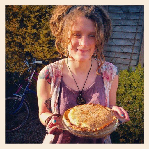 Dreads up and I cooked a pie! yum