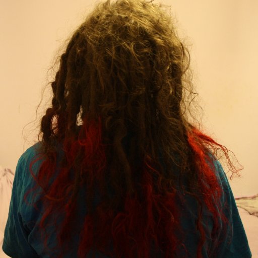 Dyed Bright Red
