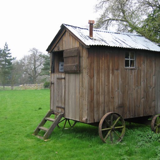 shepherd's hut brown