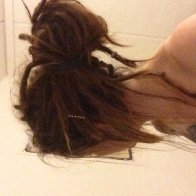 Messy bun and s**tloads of loose hair :)