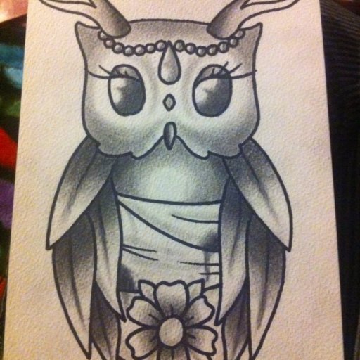 Owl with Antlers.