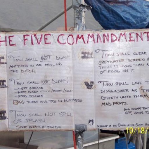 The DishPit Commandments