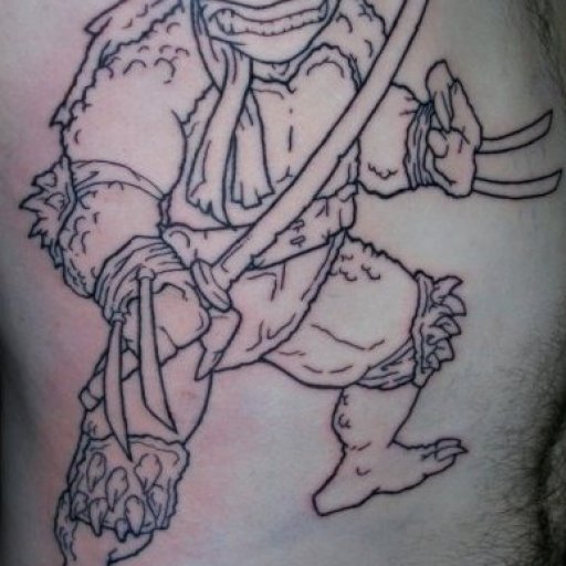 3rd tattoo, Slash the mutant Snapper from TMNT