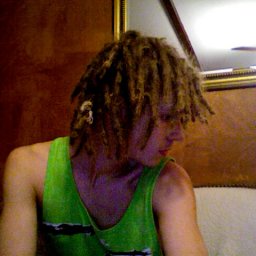 that white thing is some hemp i tied around 4 little dreads to combine them
