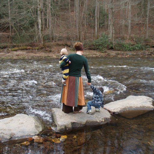 playing at the river, hike 11/2009
