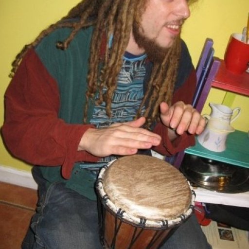 on the drum