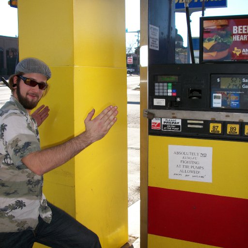 No Kung Fu at the Gas pumps.
