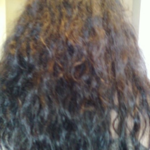 My hair at one week, washed three times, no brushing or conditioning.