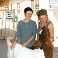 Katie James, Me, and i cant remember this beautiful Goats name <3