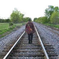 walking on the tracks