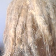 fresh blonde dreads