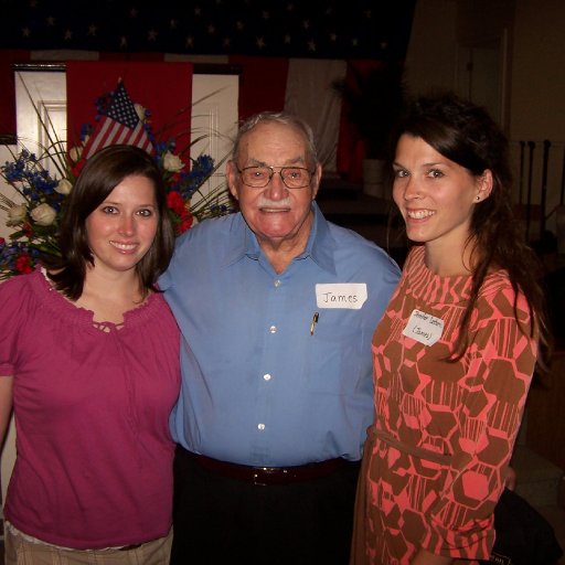 My sister and I with my Granddad!