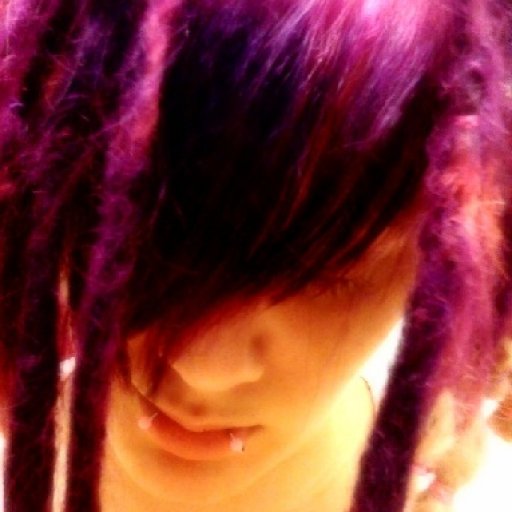 lengthened and purple