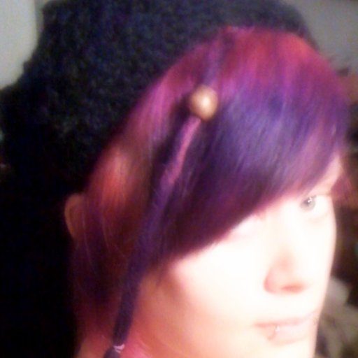 purple dread and homemade bedtime tam