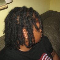 Side view of my dreads.