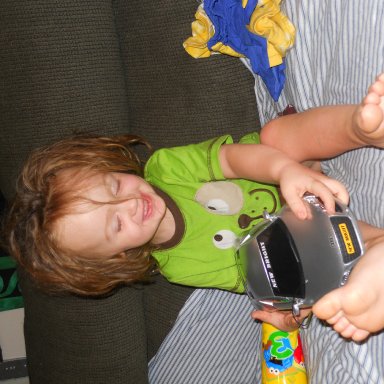 his first remote control car