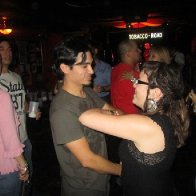 My husband and I dancing, you could see my dreads a bit better!
